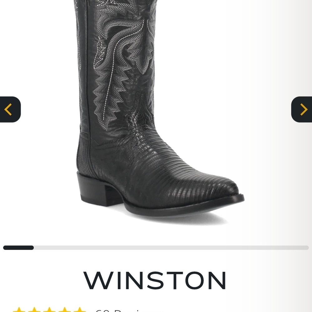 Dan Post Black Cowboy Western Boots